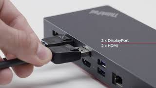 ThinkPad Hybrid USBC with USB A Dock Product Tour [upl. by Ycak]