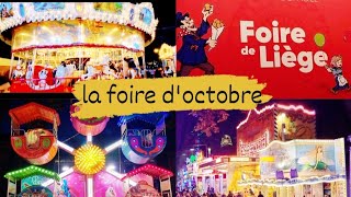 foire doctobre de liége belgique 2023liege1000subscriberfoiredoctobrerachabella [upl. by Haroun]