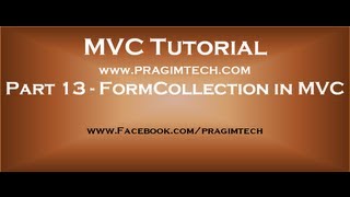 Part 13 FormCollection in mvc [upl. by Dawna]