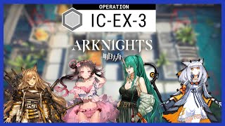 Arknights ICEX3 NormalChallenge Mode  Easy ft Ceobe Eyja Hoshiguma and Ptilopsis [upl. by Ottie477]