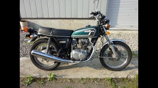 1970S HONDA CB250T ENGINE KICKSTART [upl. by Omor33]