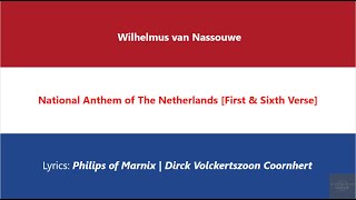 SHORT VERSION National Anthem  Anthem of The Netherlands Wilhelmus van Nassouwe  Het Wilhelmus [upl. by Dhu908]