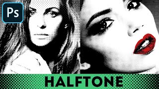 Halftone Effect in Photoshop ➊Halftone Filter ➋Halftone Screen ➌Color Halftone ⊕Halftone Texture [upl. by Noicpesnoc]