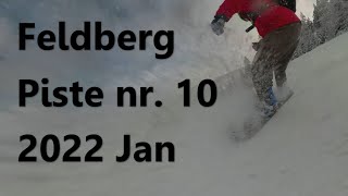 Feldberg Piste nr10  FahlerLoch  Black on Snowboard  2022 Jan [upl. by Lotsyrk949]