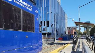 20241024 SacRT Gold Line S700 departs Sac Valley Stn [upl. by Nai]