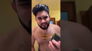 How to use a foil shaver grooming beard trimmer [upl. by Nahshun]