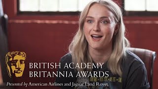 Sophie Turner on Emilia Clarke  Britannia Awards 2018 [upl. by Vernice]