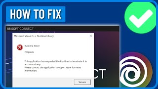 How to Fix Ubisoft Connect Microsoft Visual C Runtime Error Fixed [upl. by Jacklin]