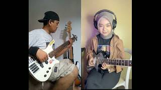 canon rock repost MelSickScreamoAnnie basscover guitarcover virtualjamming [upl. by Elconin801]