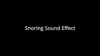 Snoring Sound Effect  Free Download [upl. by Jory]