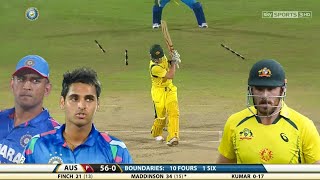 Thrilling Bowling 🔥 by Bhuvneshwar Kumar vs Australia  Ind vs aus 1st t20 2013  bhuvnehwar W W W🔥😱 [upl. by Htebazila145]