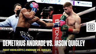 FIGHT HIGHLIGHTS  Demetrius Andrade vs Jason Quigley [upl. by Ennobe]