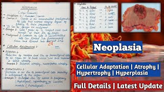 Neoplasia Cellular Adaptation  Atrophy Hypertrophy amp Hyperplasia  Neoplasia in hindi [upl. by Maighdiln]