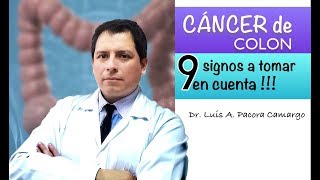 CUIDADO❗ 9 SIGNOS ⚠️ DE CÁNCER DE COLON [upl. by Airdnaed]