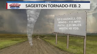 REPORT Haskell County tornado rates EF2 on Enhanced Fujita scale [upl. by Bartley996]