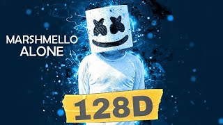 Marshmello  Alone 128D Audio  Magical Effects Use Headphones [upl. by Akirdna]