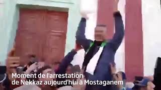 Moment de larrestation de Rachid Nekkaz aujourdhui à Mostaganem [upl. by Namqul]