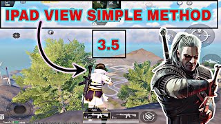 Ipad View Trick in BGMI amp PUBG MOBILE 💯 WORKING ALL DEVICE 35 UPDATE SENSITIVITY CONTROL SETTING [upl. by Atalya]