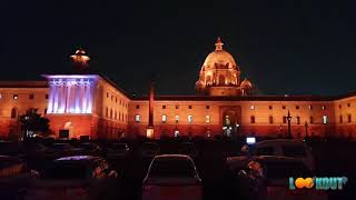 Delhi South Block And North Block At Night SecretariatBuilding RaisinaHills Lookout History [upl. by Glass]