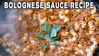 Quick and Easy Bolognese Sauce Recipe  Pasta Bolognese recipe  Cooking With Fire [upl. by Thurman]