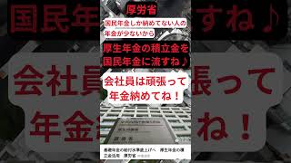 厚労省「厚生年金から国民年金出すからよろしく！」 年金 社会保険 財源 [upl. by Leihcey]