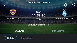 LIVE Maribor U19 VS Dynamo Kyiv U19 EuropeUEFA youth league 2024 [upl. by Norine]