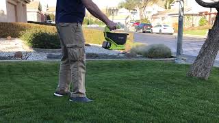 RYOBI 18Volt ONE Cordless Power Spreader [upl. by Eirollam]