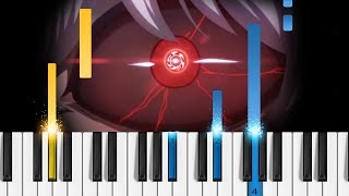 Tokyo Ghoulre OP  asphyxia  EASY Piano Tutorial [upl. by Lyndel594]