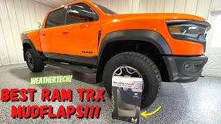 The Best Ram TRX Mudflaps Weathertech Mudflaps [upl. by Sabas]