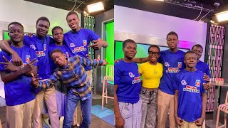 NSMQ contestants from Keta SHTS paid a visit to the host of 4KidsParadise [upl. by Arada]