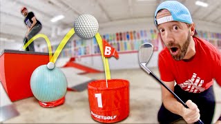 EPIC GAME OF BUCKET GOLF  Trick Shot Battle [upl. by Nace316]