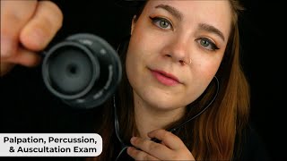 Palpation Percussion amp Auscultation Exam Anatomy Sticky Stethoscope 🩺 ASMR Medical RP [upl. by Vedette]