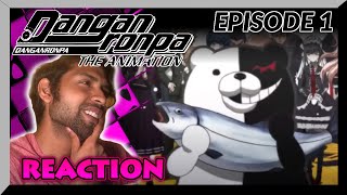 I Kinda Dig This as an Anime REACTION  Danganronpa The Animation  Episode 1  Analysis [upl. by Anaig512]