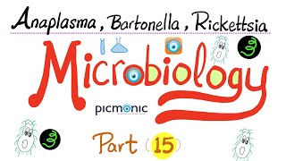 Picmonic Microbiology  Anaplasma Bartonella Coxiella Ehrlichia Rickettsia  Part 15 [upl. by Yran]