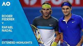 Roger Federer v Rafael Nadal Extended Highlights  Australian Open 2009 Final [upl. by Ogg]