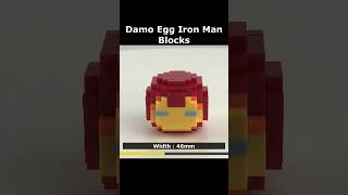 Damo Egg Iron Man K139 Mini Blocks Preview lego brick miniblock nanoblock [upl. by Berlinda466]