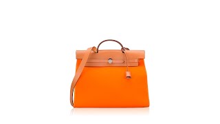 Hermes Herbag Zip 39 Orange [upl. by Kaila]