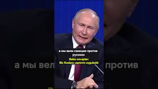 Putinden yaptırımlarla ilgili şaka rusça rusca putin putintürkçe putinkomik putinşaka [upl. by Ateikan]