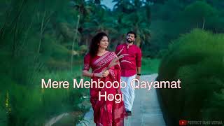 Mere Mehboob Qayamat Hogi  Old Song  trending song  Perfect Ishu Verma [upl. by Mchenry]