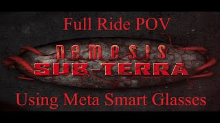 Nemesis Sub Terra Full Ride at Alton Towers using Meta Smart Glasses [upl. by Bathsheb]