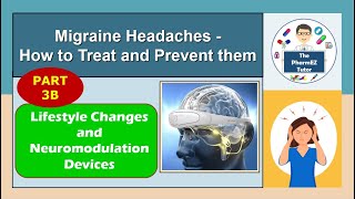 Migraine Prevention  Part 3B Lifestyle changes and neuromodulation devices For Pharmacy students [upl. by Jahdai592]