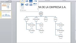 Crear organigramas con SmartArt en PowerPoint [upl. by Flin]