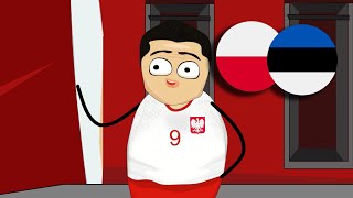 POLSKA  ESTONIA  BARAŻE 2024  EURO 2024 [upl. by Pinkerton467]