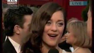 Oscars 2008 Red Carpet  Marion Cotillard [upl. by Kepner]