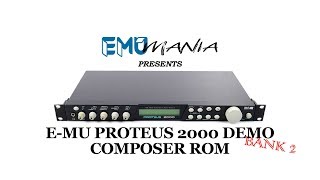 EMU PROTEUS 2000  COMPOSER ROM PRESET DEMO  BANK 2 [upl. by Notlim249]