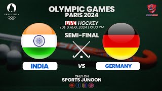 India vs Germany  SemiFinal  Paris Olympics 2024 Field Hockey Live Commentary amp Analysis [upl. by Rushing]