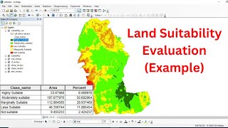 How to Perform Land Suitability Evaluation StepbyStep Tutorial Full [upl. by Tahmosh460]