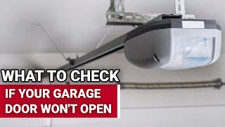 What To Check If Your Garage Door Wont Open  Ace Hardware [upl. by Eirok]