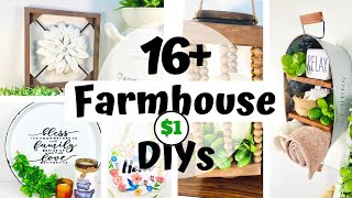 16 Farmhouse Dollar Tree DIYs to Inspire you in 2021 High End Farmhouse Decor Ideas DIY Room Decor [upl. by Shelton27]