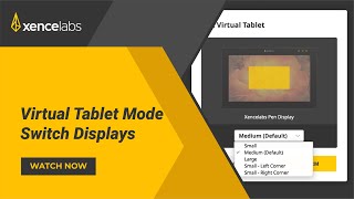 Virtual Tablet Mode  Switch Displays with the Xencelabs Pen Display 24 [upl. by Nolur]